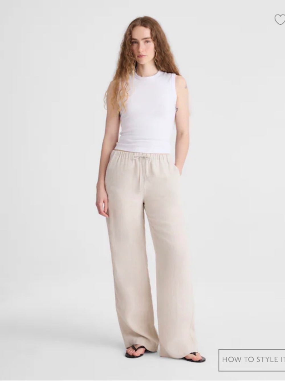 Madewell Pull-On Linen Pants